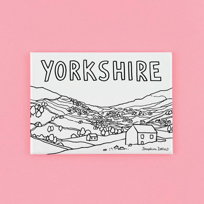 Yorkshire View Fridge Magnet