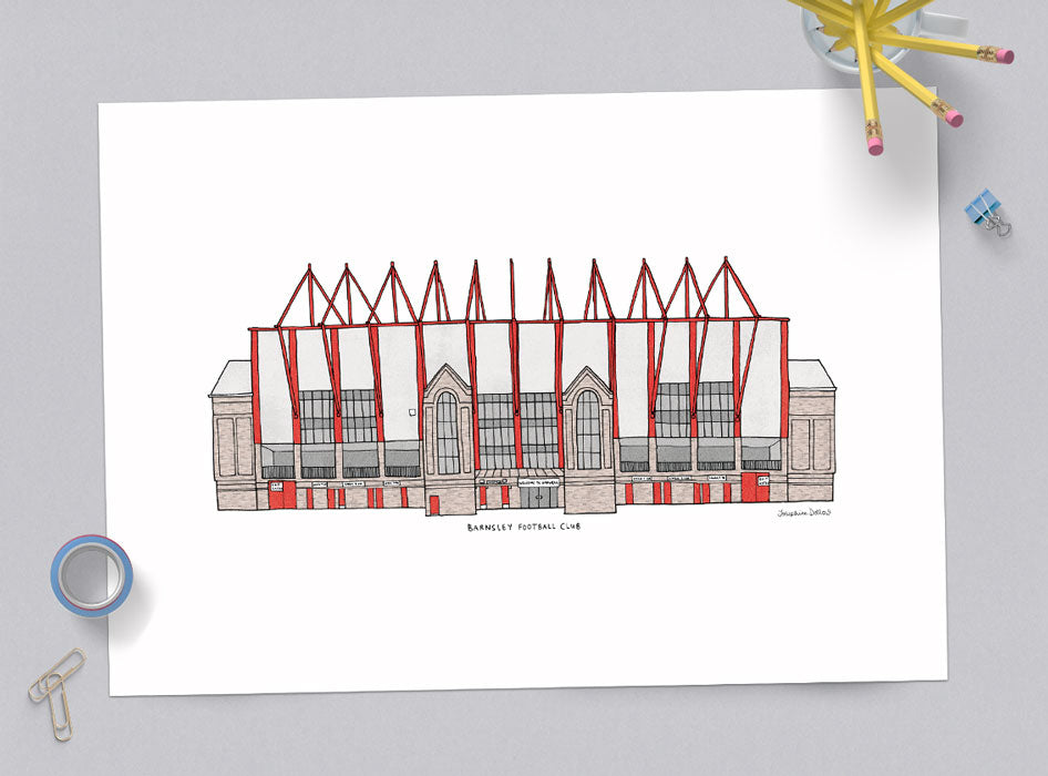 Barnsley Football Club - A3 Illustration Print