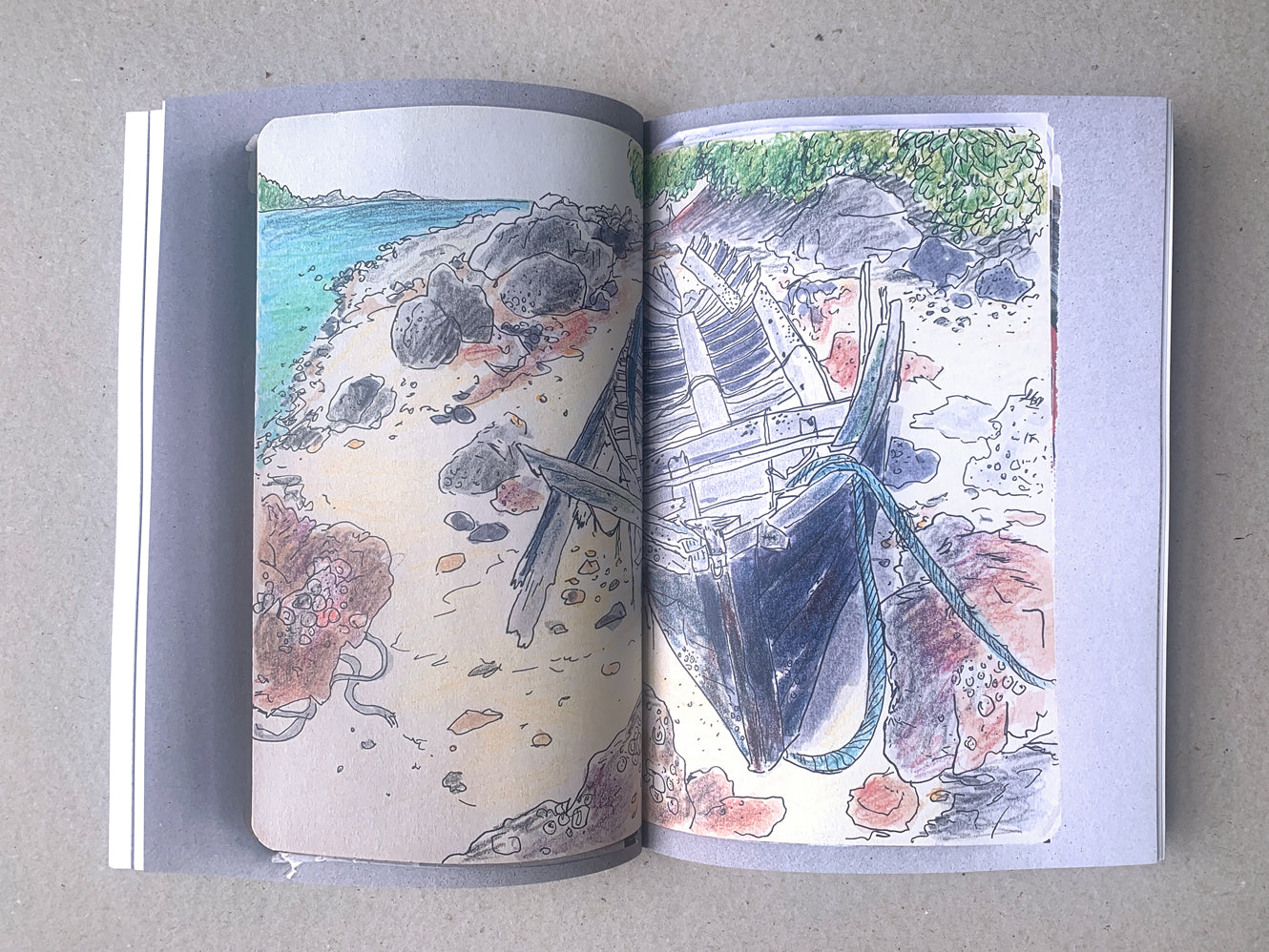 Two Weeks in Thailand - A Sketchbook Comic Travel Diary Zine
