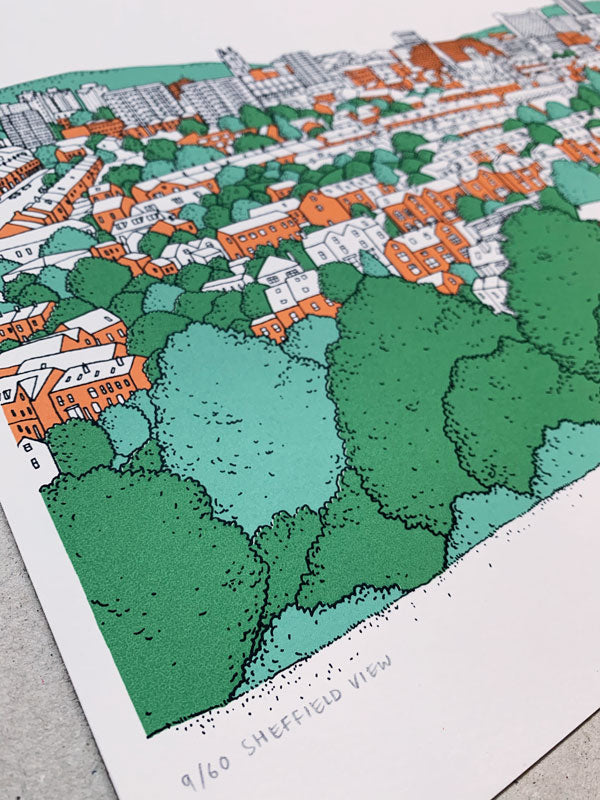 Sheffield View Screen Print