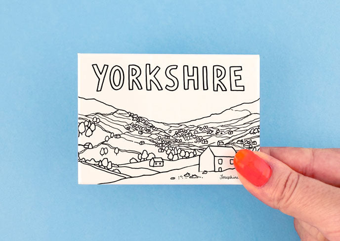 Yorkshire View Fridge Magnet