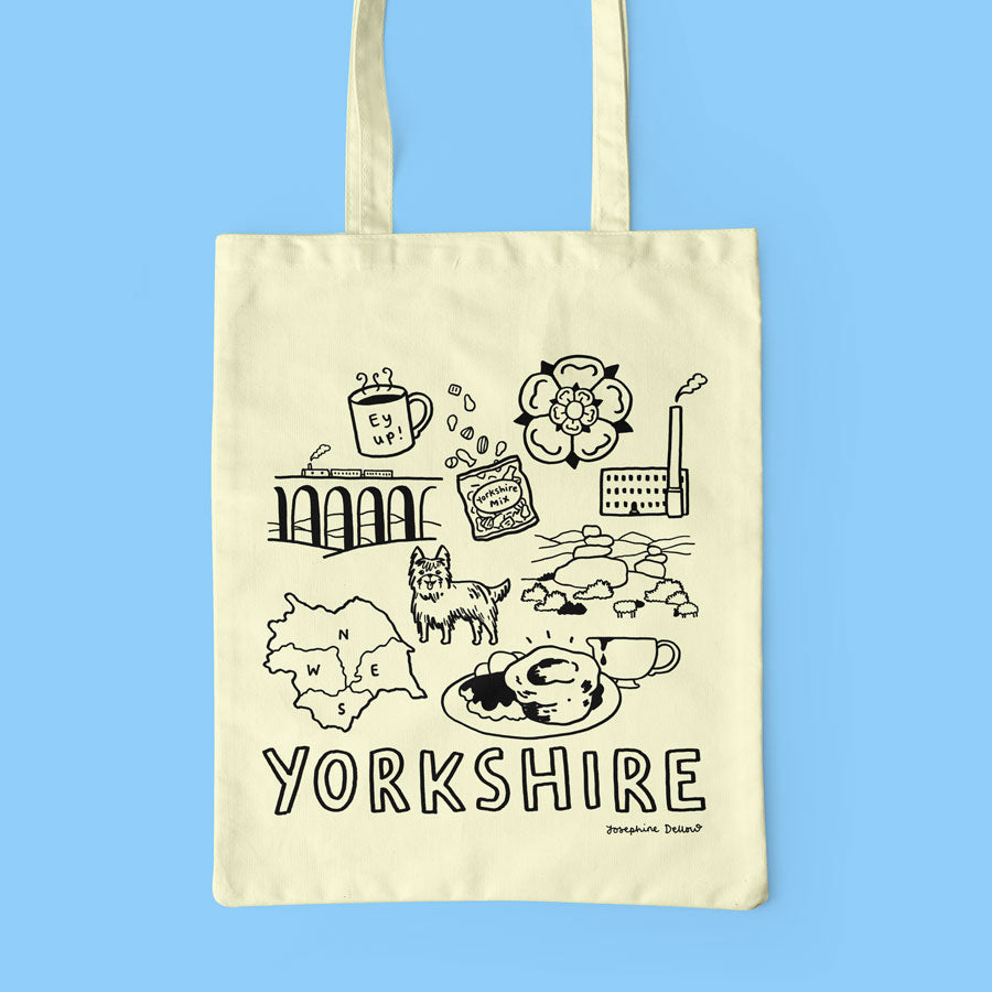 Yorkshire Screen Printed Tote Bag