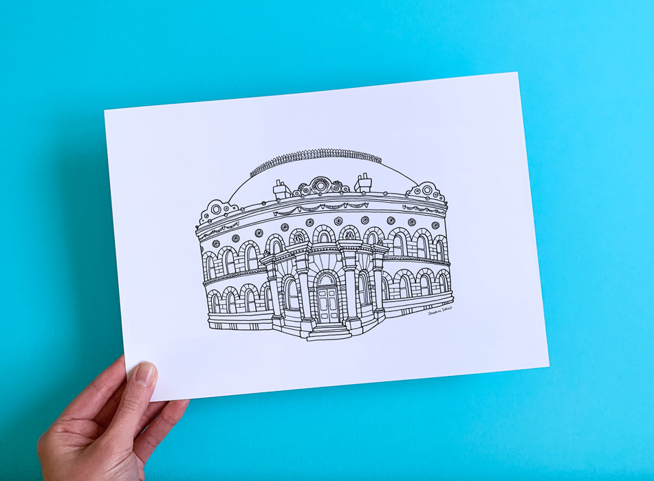 Leeds Corn Exchange - A4 Illustration Print