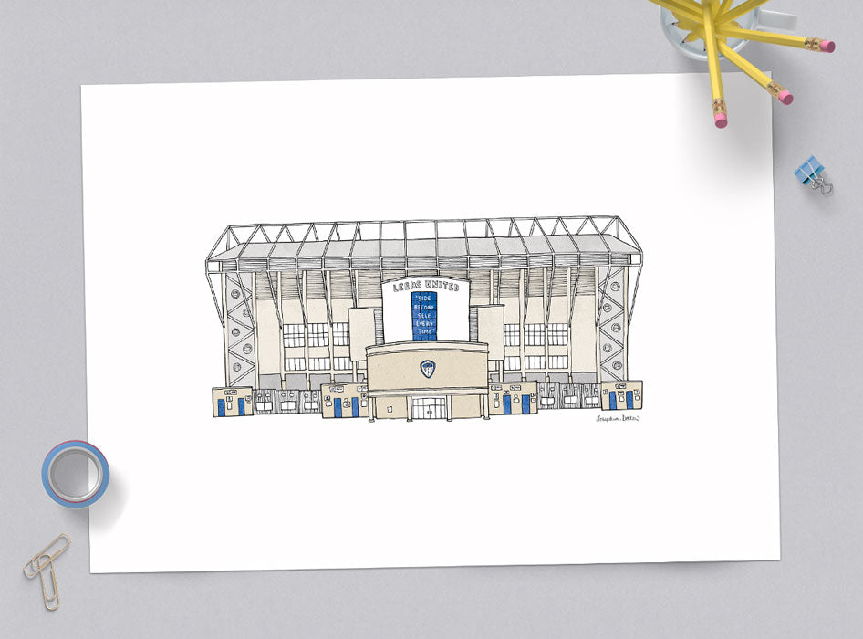 Leeds United Football Club - A3 Illustration Print