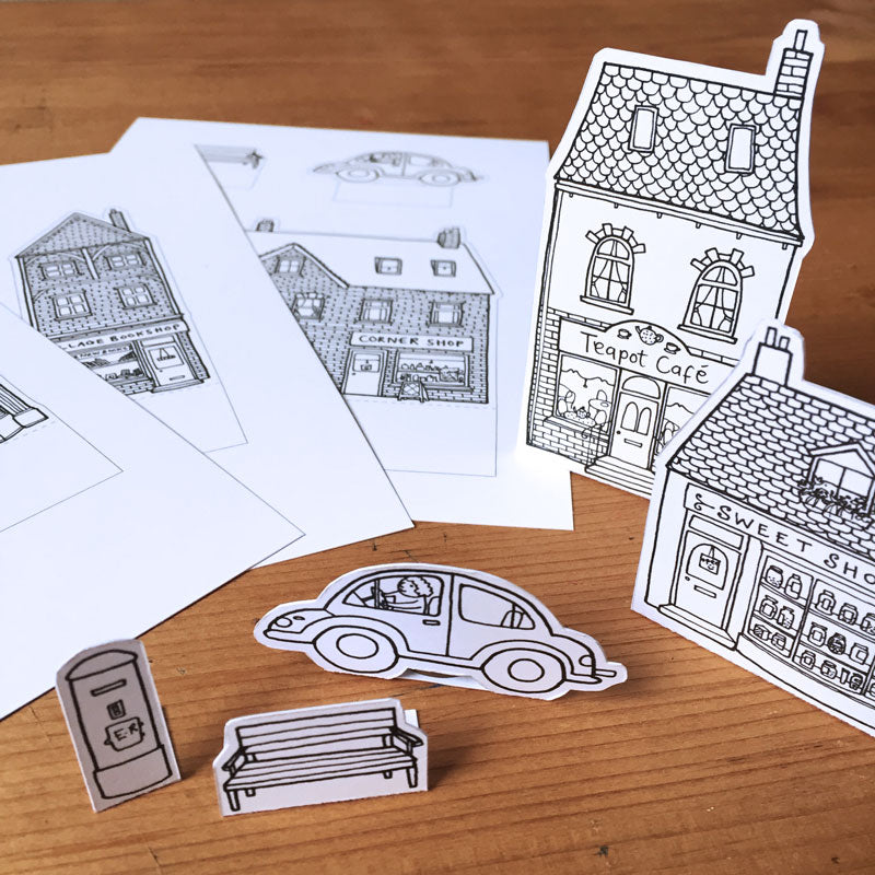 Paper Village - Craft Activity Book