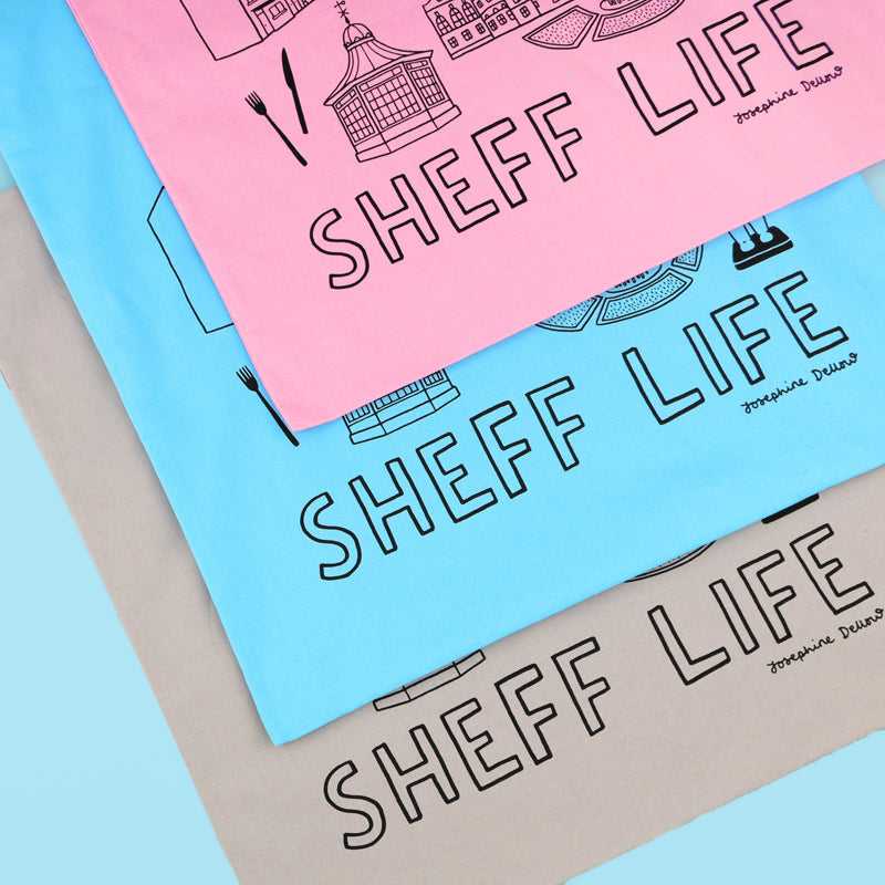 Sheff Life Screen Printed Tote Bag