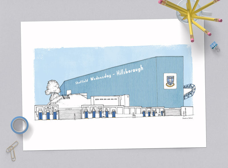 Sheffield Wednesday - A3 Illustration Print