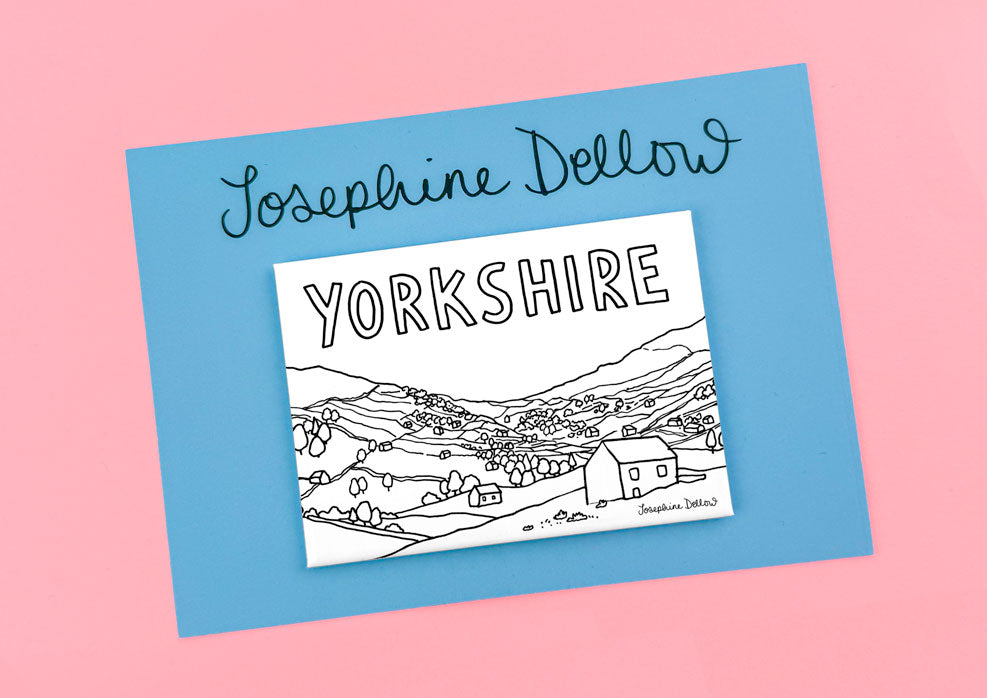 Yorkshire View Fridge Magnet