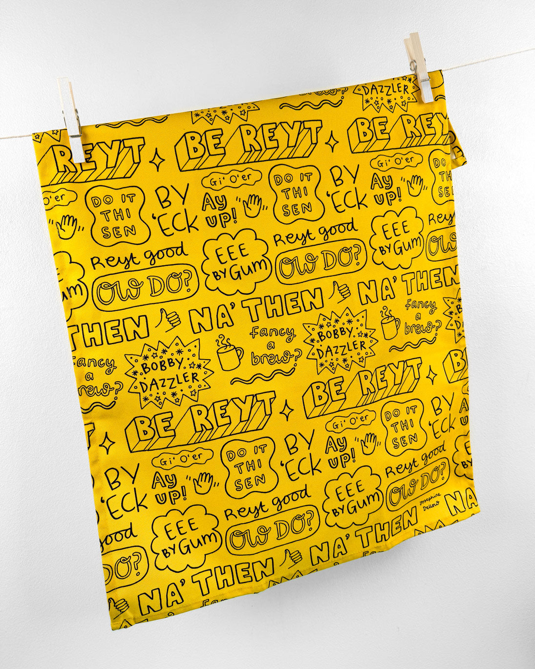 Yorkshire Quotes Tea Towel