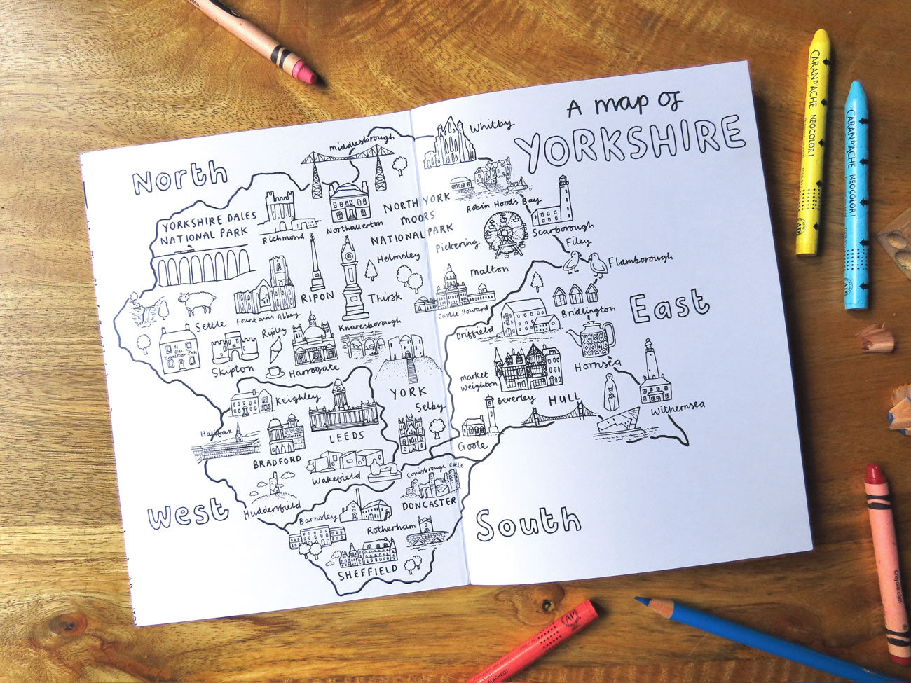 A Very Yorkshire Colouring Book