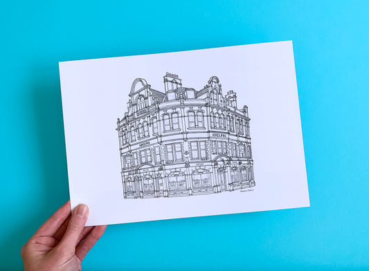 The Adelphi, Leeds - A4 Illustration Print