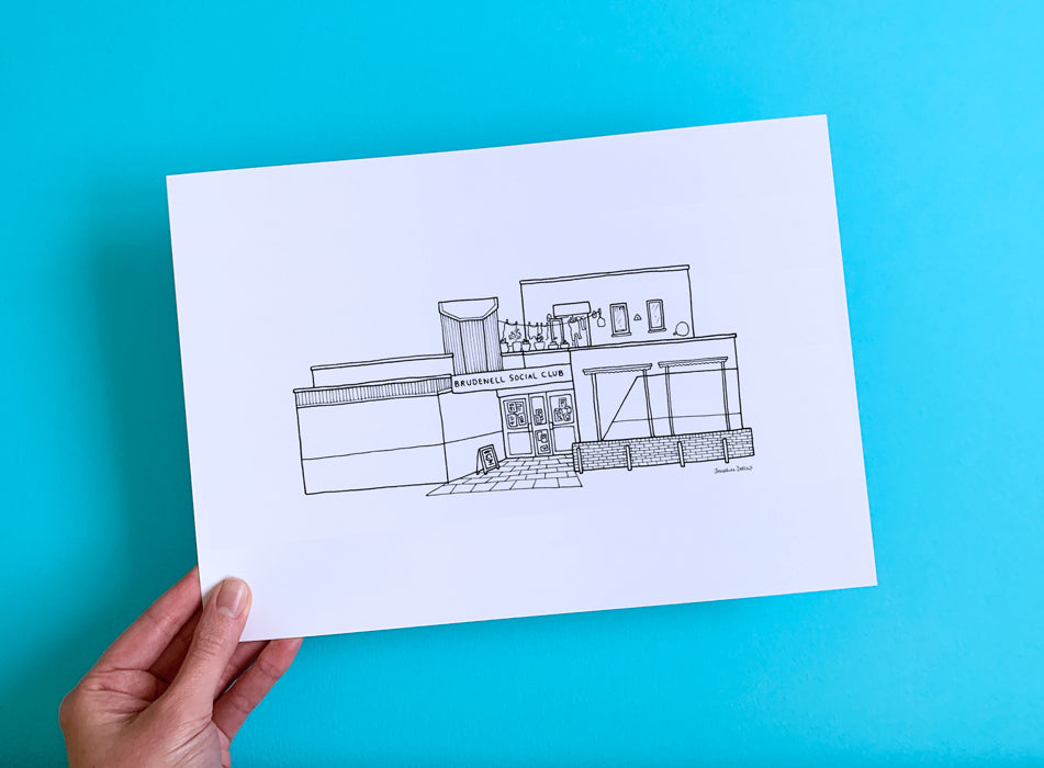 The Brudenell, Leeds - A4 Illustration Print