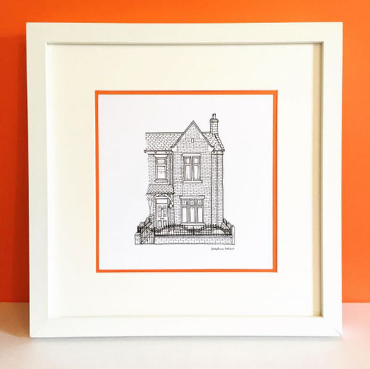 Small-Medium Custom House Portrait