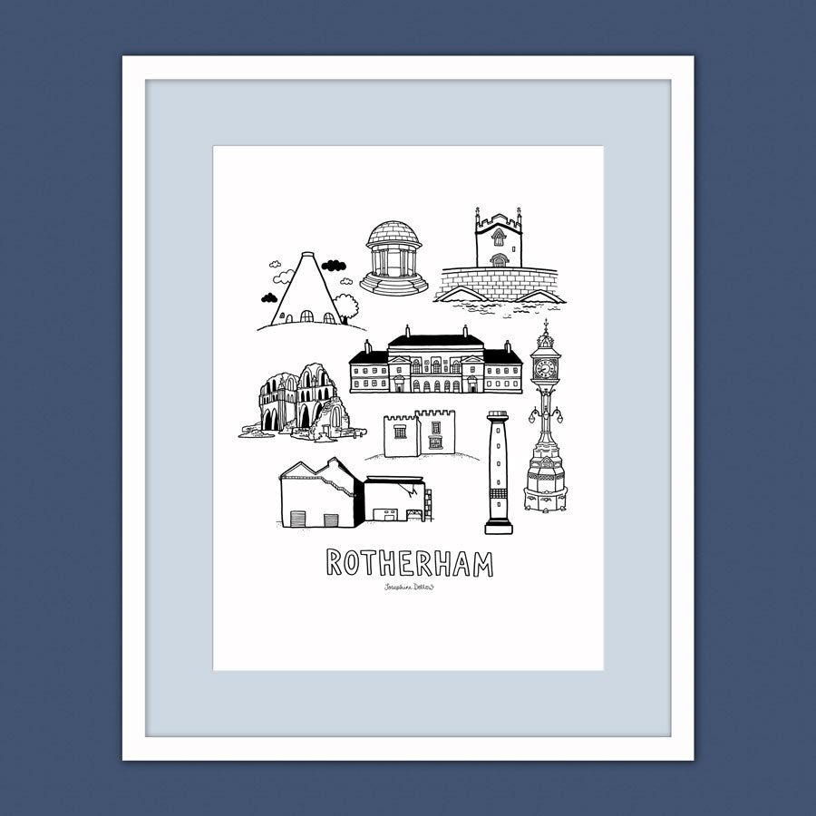 Rotherham Icons - A3 Illustration Print