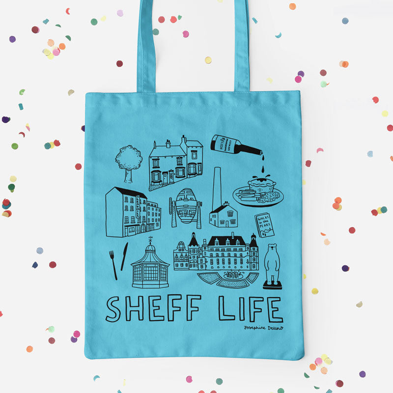 Sheff Life Screen Printed Tote Bag
