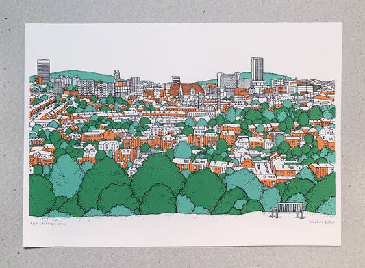 Sheffield View Screen Print