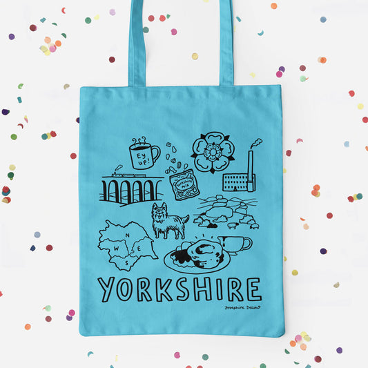 Yorkshire Screen Printed Tote Bag