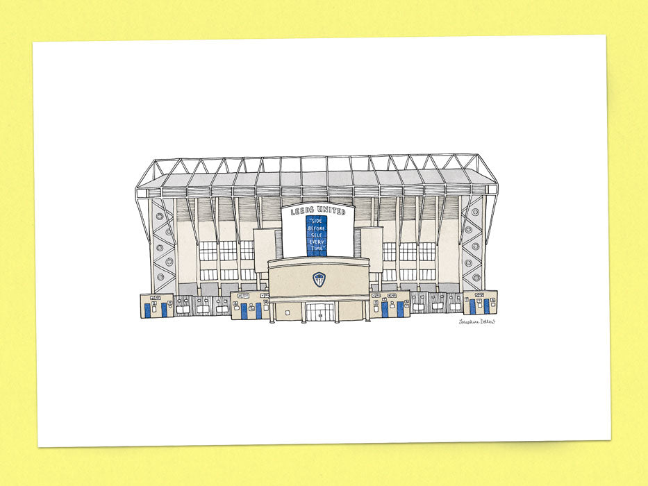 Leeds United Football Club - A3 Illustration Print – Josephine Dellow