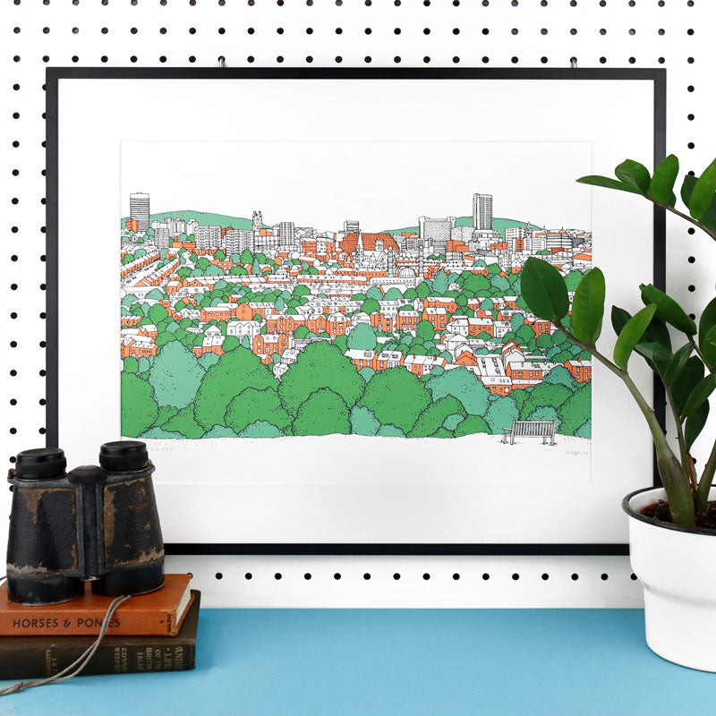 Sheffield View Screen Print