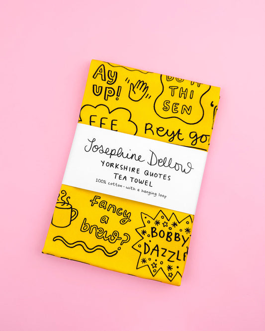 Yorkshire Quotes Tea Towel